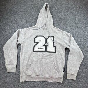 Pepwear Class of 21 Gray Pullover Hoodie Sweatshirt Men’s L Fleece